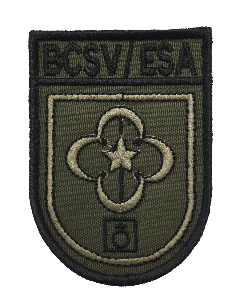 DISTINTIVO DE BRAÇO (DOM) BATALHÃO DE COMANDO E SERVIÇOS (BCSV) da ESAO